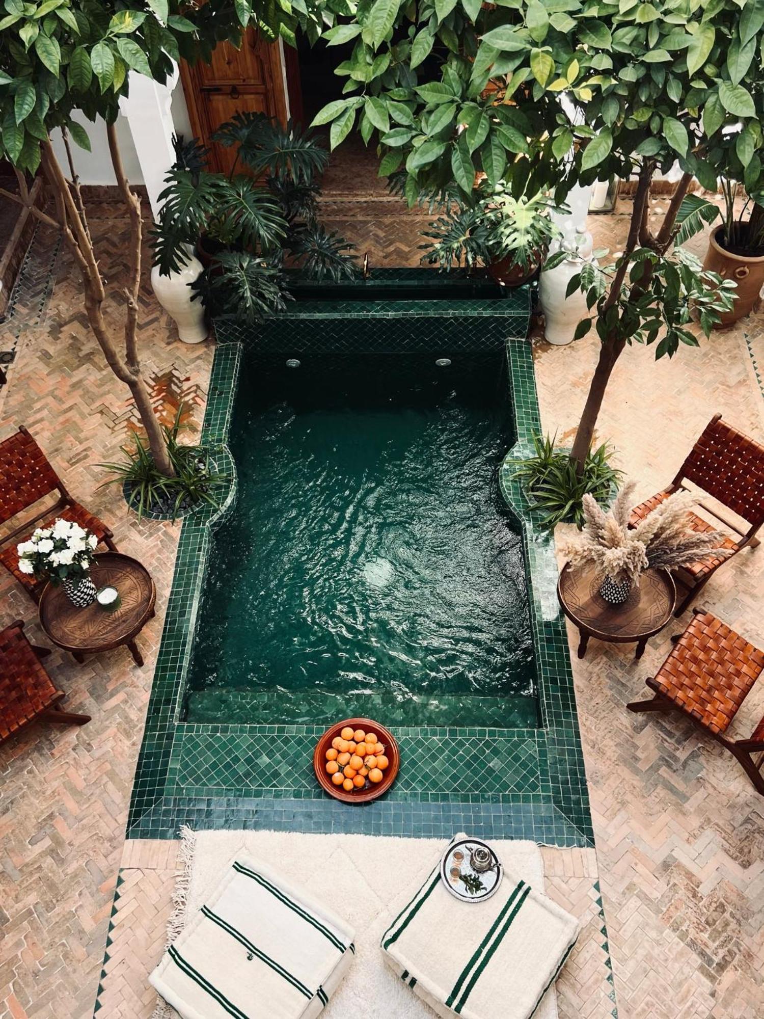 Riad Prive Sadaka Bassin Rooftop Marrakesch Exterior foto